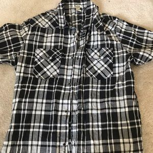 Pop icon T-shirt casual button up down shirt Sz L